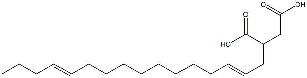 (2,12-Hexadecadienyl)succinic acid 结构式