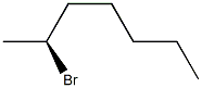 [S,(+)]-2-ブロモヘプタン 化学構造式
