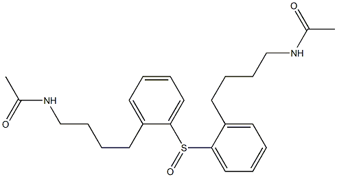 (4-Acetylaminobutyl)phenyl sulfoxide Structure