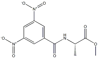 (S)-2-[(3,5-Dinitrobenzoyl)amino]propanoic acid methyl ester 结构式