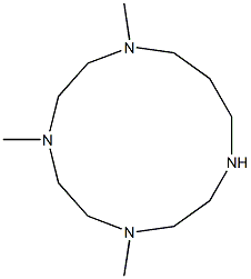 4,7,10-Trimethyl-1,4,7,10-tetraazacyclotridecane Structure