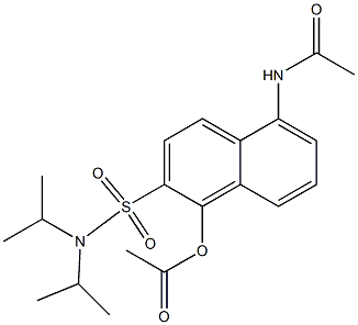 1-Acetoxy-5-acetylamino-N,N-diisopropyl-2-naphthalenesulfonamide