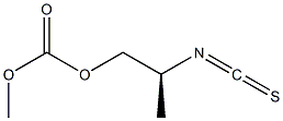 (+)-Carbonic acid (S)-2-isothiocyanatopropylmethyl ester Structure