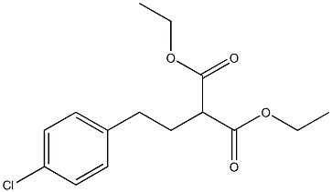 2-[2-(p-Chlorophenyl)ethyl]malonic acid diethyl ester Struktur
