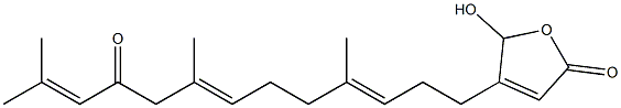 (6E,10E)-2,6,10-Trimethyl-13-[(2,5-dihydro-2-hydroxy-5-oxofuran)-3-yl]trideca-2,6,10-trien-4-one