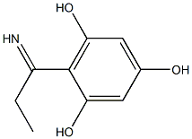 2-(1-Iminopropyl)-1,3,5-benzenetriol Struktur