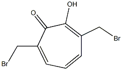3,7-Bis(bromomethyl)-2-hydroxycyclohepta-2,4,6-trien-1-one Structure