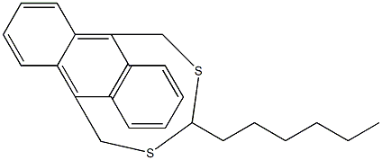 9,10-(Methanothioheptanothiomethano)anthracene 结构式