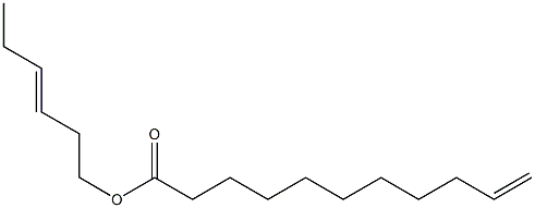 10-ウンデセン酸3-ヘキセニル 化学構造式