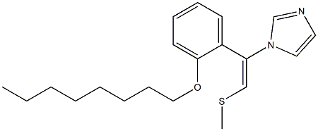1-[(E)-2-Methylthio-1-[2-(octyloxy)phenyl]ethenyl]-1H-imidazole Structure