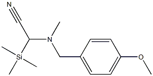 2-[N-(4-Methoxybenzyl)-N-methyl-amino]-2-(trimethylsilyl)acetonitrile Structure