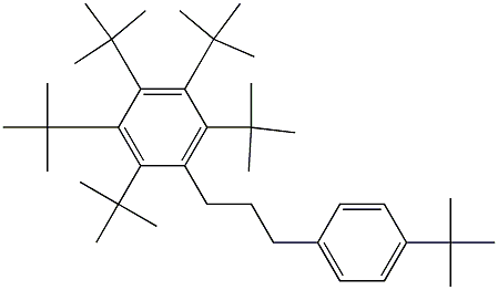 1-(Penta-tert-butylphenyl)-3-(4-tert-butylphenyl)propane Structure