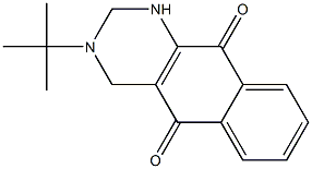 3-tert-ブチル-1,2,3,4-テトラヒドロベンゾ[g]キナゾリン-5,10-ジオン 化学構造式