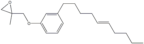 3-(5-Decenyl)phenyl 2-methylglycidyl ether Struktur