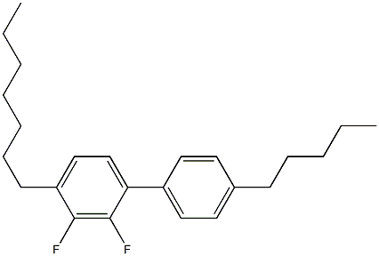 4-Heptyl-4'-pentyl-2,3-difluoro-1,1'-biphenyl 结构式