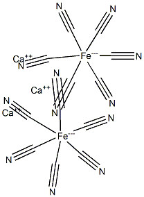 Calcium hexacyanoferrate(III) Struktur