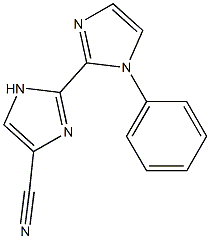 1'-Phenyl-2,2'-bi-1H-imidazole-4-carbonitrile Structure