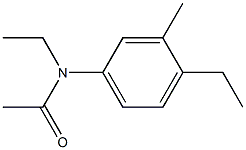 N-アセチル-4,N-ジエチル-3-メチルアニリン 化学構造式
