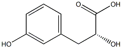 (R)-3,α-ジヒドロキシベンゼンプロパン酸 化学構造式