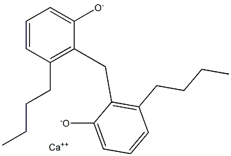 Calcium 2,2'-methylenebis(3-butylphenoxide) Struktur