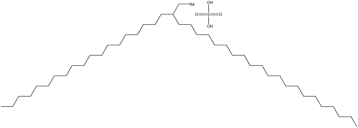 Sulfuric acid 2-nonadecyltricosyl=sodium salt Structure