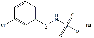 2-(m-Chlorophenyl)hydrazinesulfonic acid sodium salt Structure