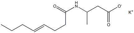 3-(4-Octenoylamino)butyric acid potassium salt Structure