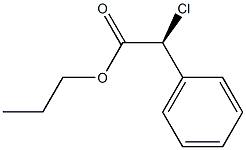 [S,(+)]-Chlorophenylacetic acid propyl ester Structure