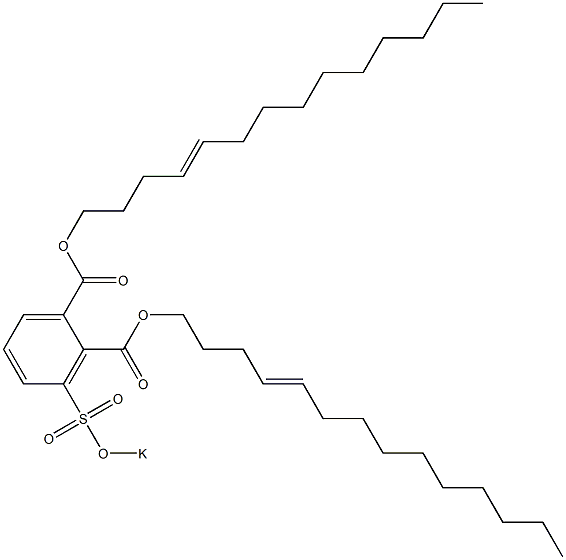 3-(Potassiosulfo)phthalic acid di(4-tetradecenyl) ester
