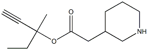 3-Piperidineacetic acid 1-ethynyl-1-methylpropyl ester