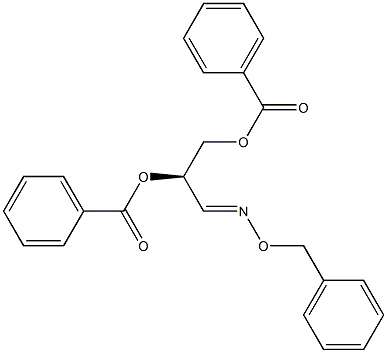 (R)-2,3-Bis(benzoyloxy)propanal O-(phenylmethyl)oxime Structure