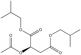 [R,(+)]-2-(Acetyloxy)succinic acid diisobutyl ester 结构式