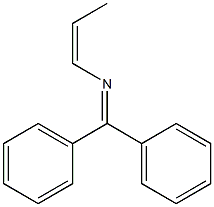 (Z)-N-Diphenylmethylene-1-propen-1-amine Structure