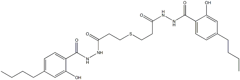 3,3'-Thiodi[propionic acid N'-(4-butylsalicyloyl) hydrazide] Struktur