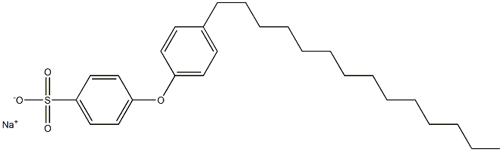 4-(4-Tetradecylphenoxy)benzenesulfonic acid sodium salt Structure