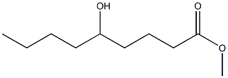 5-ヒドロキシノナン酸メチル 化学構造式