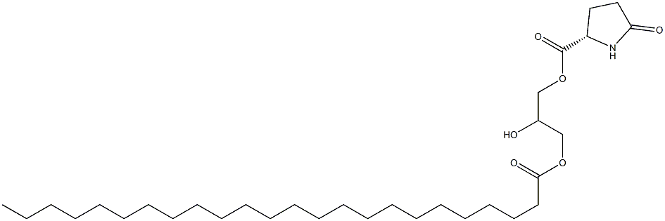 1-[(L-Pyroglutamoyl)oxy]-2,3-propanediol 3-tetracosanoate Struktur