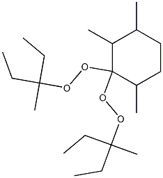 2,3,6-Trimethyl-1,1-bis(1-ethyl-1-methylpropylperoxy)cyclohexane Structure