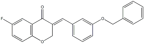 3-[1-(3-Benzyloxy-phenyl)-meth-(E)-ylidene]-6-fluoro-chroman-4-one