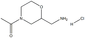 [(4-acetylmorpholin-2-yl)methyl]amine hydrochloride Structure
