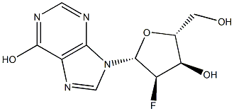 2'-Fluoro-2'-deoxyinosine Struktur
