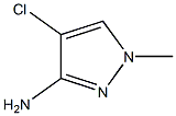 4-Chloro-1-methyl-1H-pyrazol-3-ylamine 化学構造式