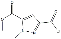 5-Chlorocarbonyl-2-methyl-2H-pyrazole-3-carboxylicacidmethylester Struktur