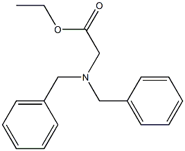 Ethyl 2-(dibenzylamino)acetate Struktur