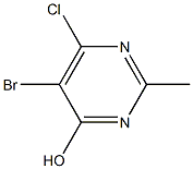 5-Bromo-6-chloro-2-methyl-4-pyrimidinol Struktur