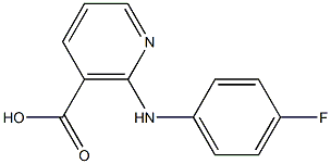 2-(4-Fluoroanilino)nicotinic acid Structure