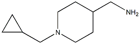1-[1-(Cyclopropylmethyl)-4-piperidinyl]methanamine 化学構造式