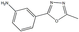 3-(5-Methyl-[1,3,4]oxadiazol-2-yl)-phenylamine 结构式