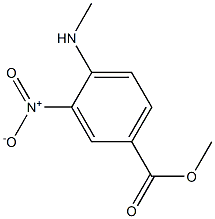 Methyl 4-(methylamino)-3-nitrobenzenecarboxylate Structure