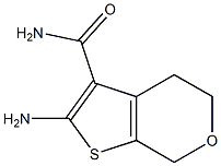 2-Amino-4,7-dihydro-5H-thieno[2,3-c]pyran-3-carboxamide 化学構造式